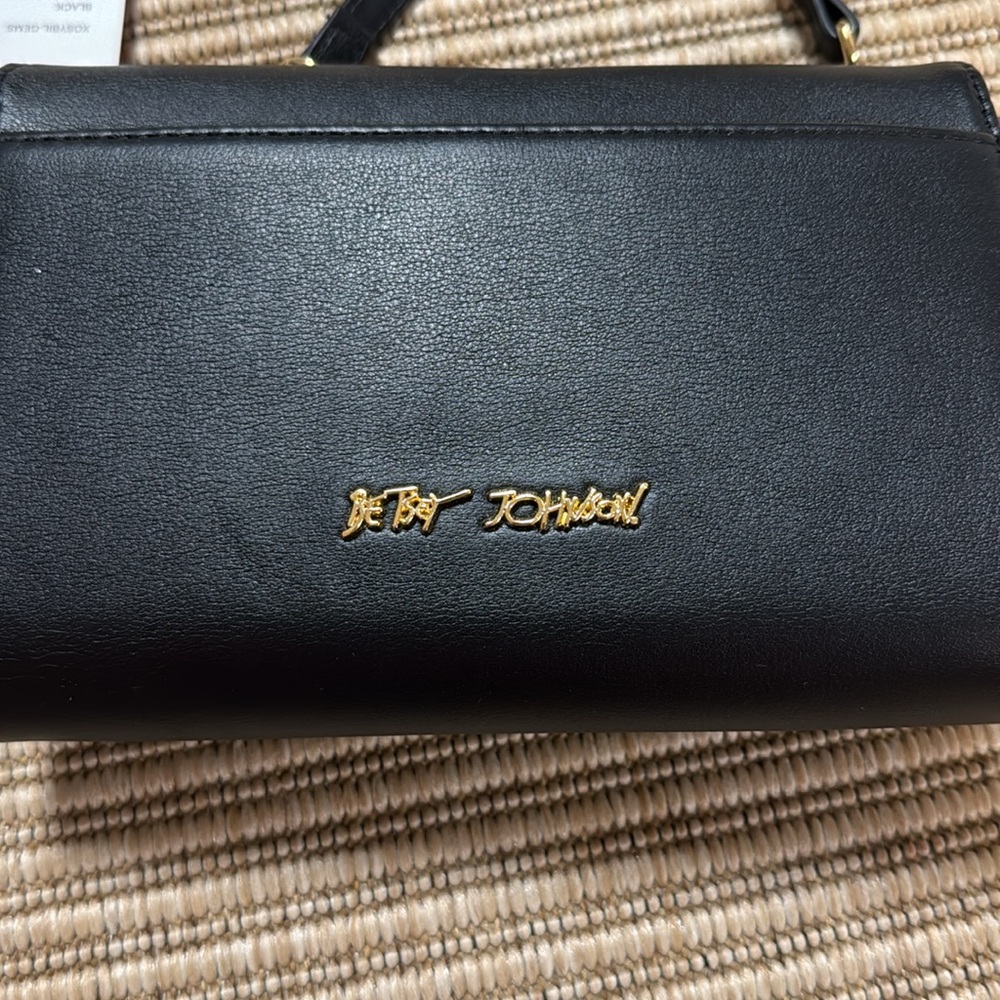 Luv Betsey Johnson Black Crossbody Purse - Picture 5 of 16